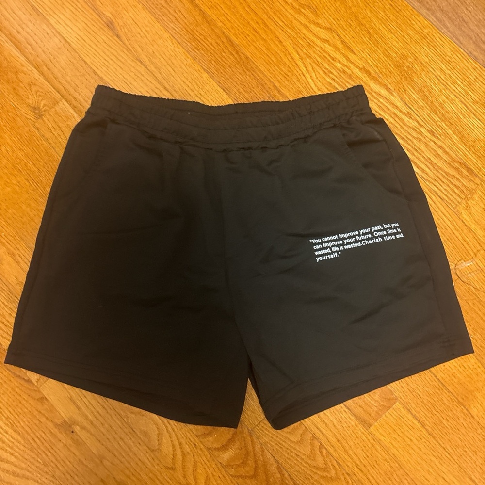 & Other Stories Black Athletic Shorts